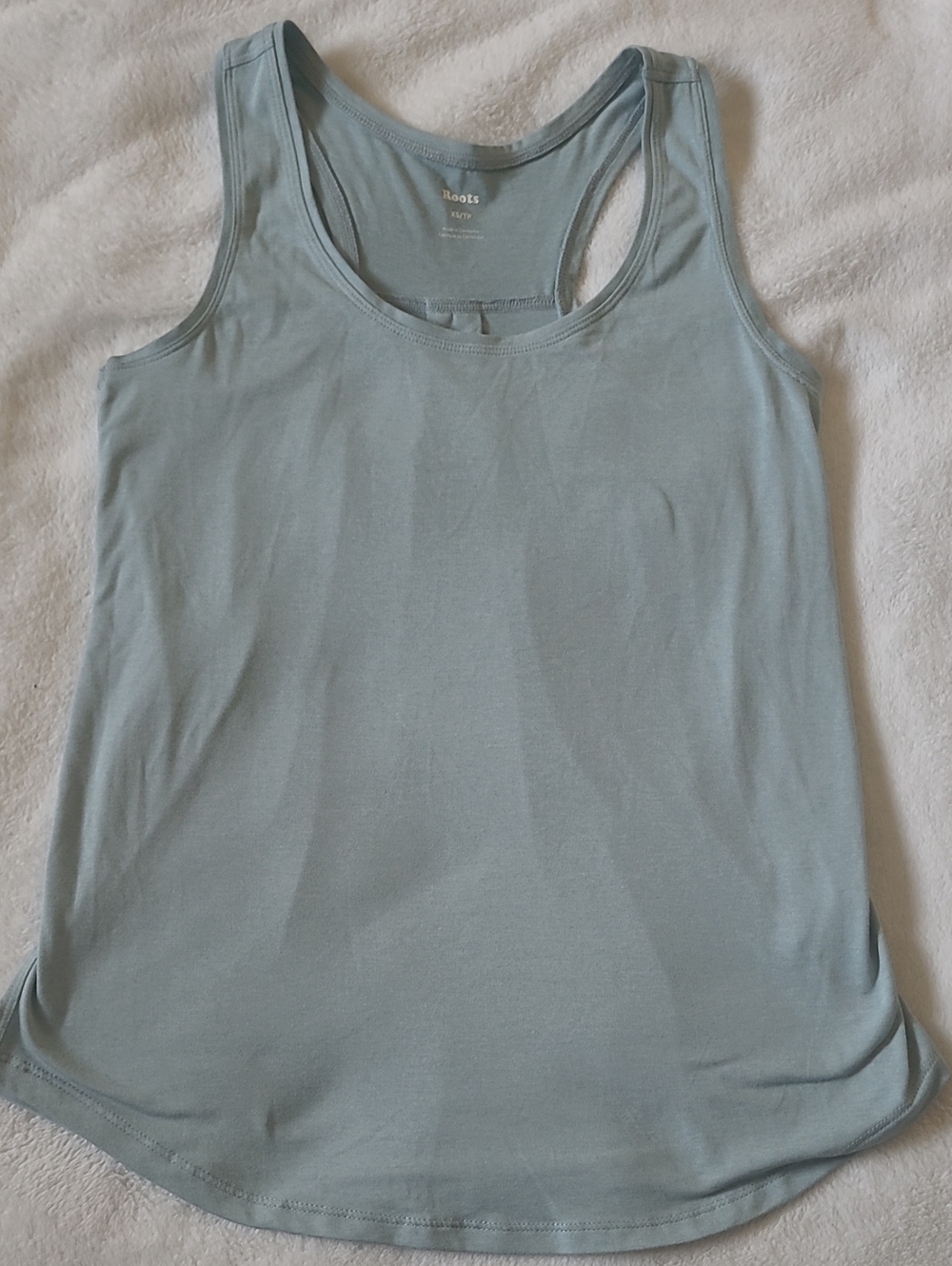 Roots Women's Pale Blue Racerback Tank